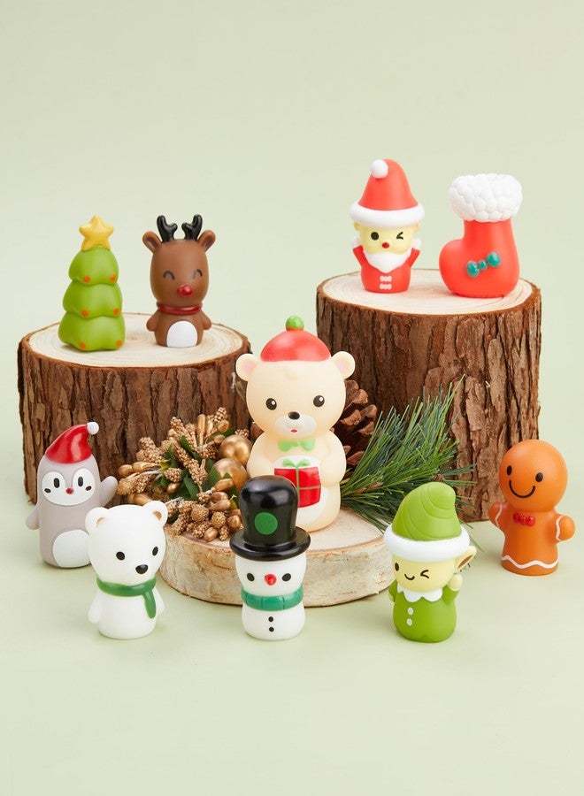 AQKILO Christmas Finger Puppet Set, Christmas Puppet Show Theater Props, Educational, Bath Toys - Image 2